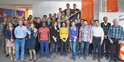 Participants of the workshop in gate Garching. (Foto: W. Schürmann/TUM)