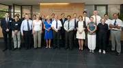 Teilnehmer der Gesprächsrunde (v.l.n.r.): Prof. T. Hartmann (TUM), Prof. U. Heiz (TUM), A. Honsdorf (Bayerisch-Französisches Hochschulzentrum), C. Doll (LITEN), S. Kern (Deutsche Botschaft in Frankreich), A. Santos-Kühn (TUM), C. Gotterbarm (TUM), J.-C. Perraudin (LITEN), H. Keidel (TUM), H. Hesse (TUM), W. Petry (TUM), Präsident Hermann (TUM), D. Iracane (DRI), C. Wieland (TUM), K. Dumoulin (DRI), P. Müller-Buschbaum (TUM), S. Mailley (LITEN), H.-G. Herzog (TUM), A. Domas (LITEN), M. Lienkamp (TUM) und B. Fillon (LITEN). (Foto: W. Schürmann/TUM)