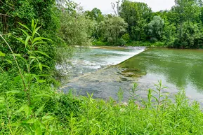 Discharge building at the 130.300 kilometer position of the Isar river © FRM II / TUM