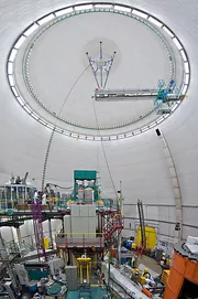 Only the interior of the Atomic Egg will be dismantled. Photo: Eckert/Heddergott, TUM